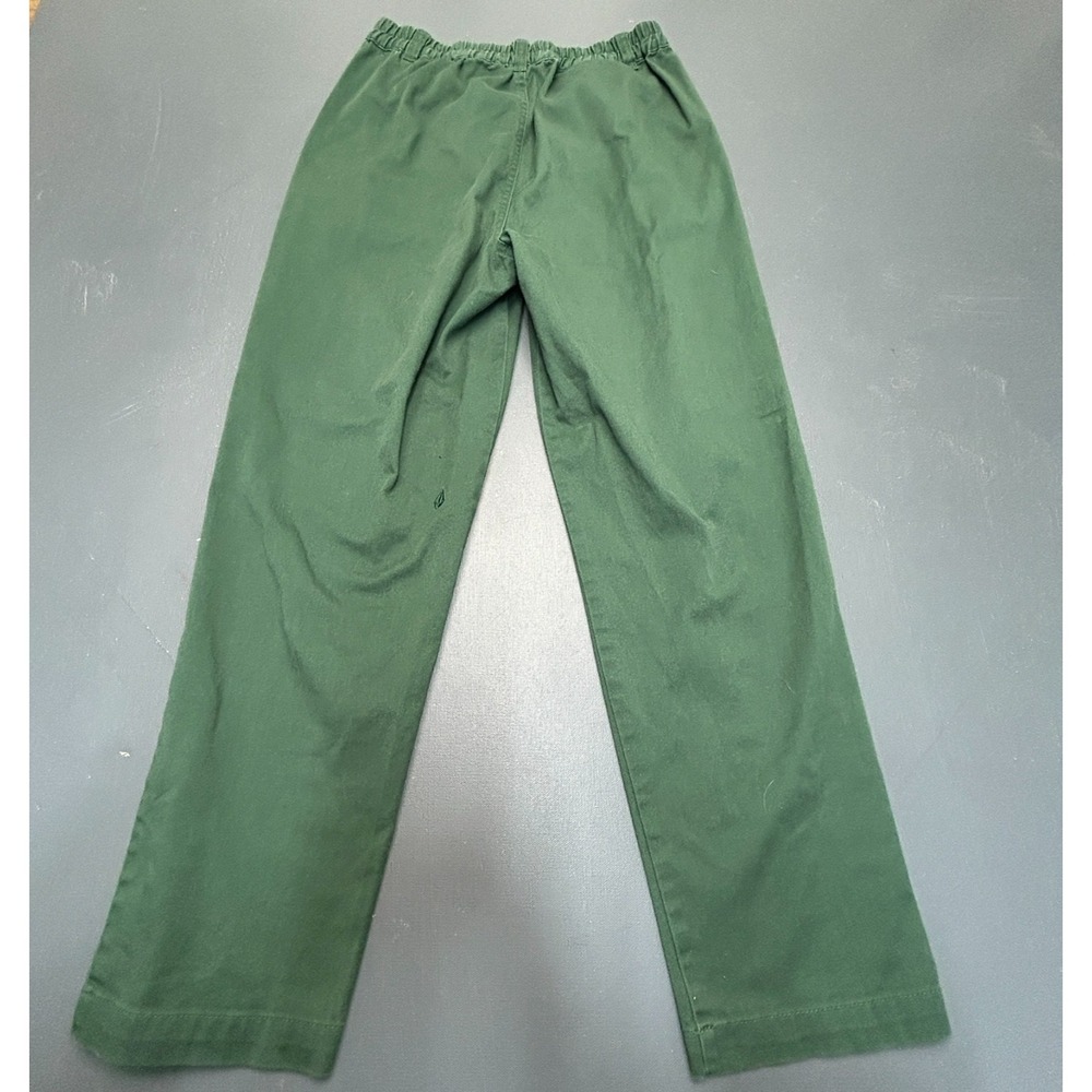 Volcom Pants Women's Size 26 Green Stretch Pleated Casual Skate Streetwear